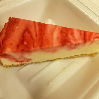 Strawberry Lace Cheesecake